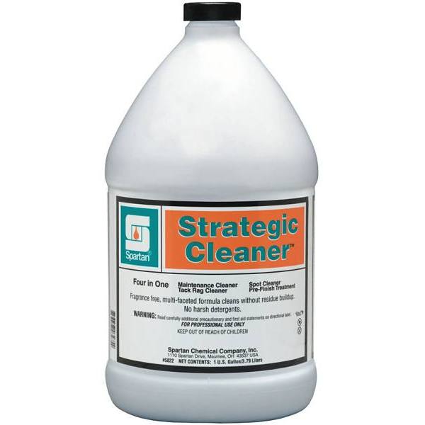 Spartan Strategic Cleaner Wood Floor Cleaner, 1 Gal, Case Of 4