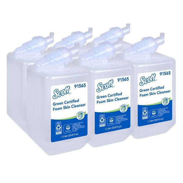 Scott Green Certified 1.0 L Foaming Hand Soap Unscented Case Of 6