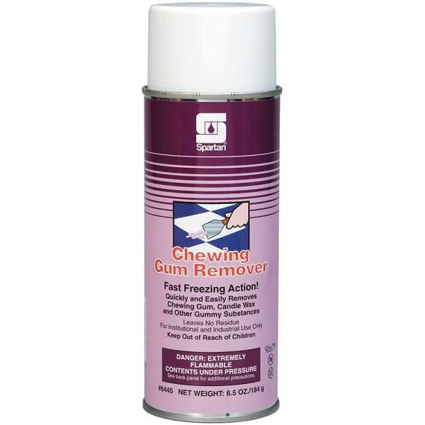 Spartan Chewing Gum Remover, Aerosol, Fragrance Free, 6.5 Oz, Case Of 12