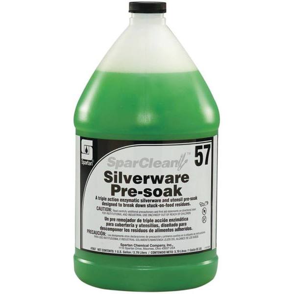 Spartan SparClean Silverware Pre-Soak 57, Unscented,1 Gal, Case Of 4