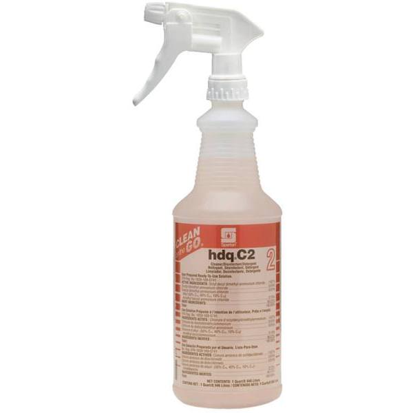Spartan Translucent 32 Oz. Spray Bottle W/ Trigger Sprayer, Clean on the Go, hdqC2, Case of 12