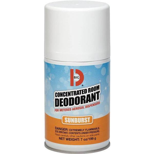 Big D 7 Oz sunburst Concentrated Deodorant For Aerosol Dispensers Case Of 12