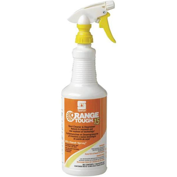 Spartan Orange Tough 15 Industrial Degreaser, Citrus Scent, 1 Quart, Case of 12