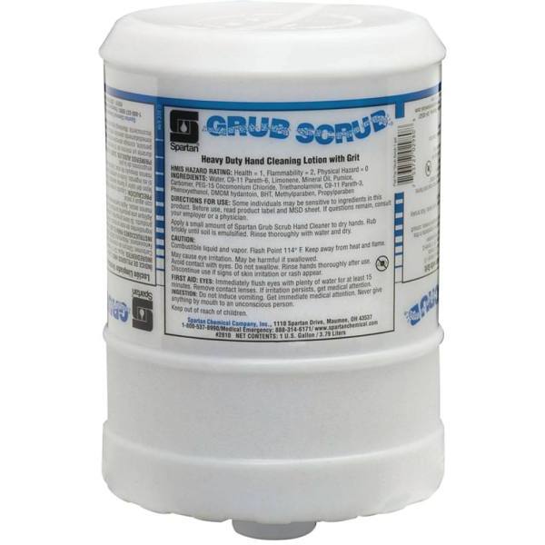 Spartan Grub Scrub Hand Wash, Flat Top, Citrus Scent, 1 Gal, Case Of 4