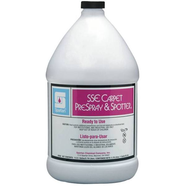 Spartan SSE Carpet Prespray/Spotter, Citrus Scent, 1 Gal, Case Of 4