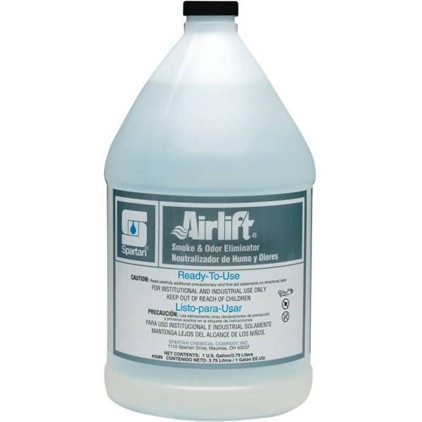 Spartan Airlift Smoke & Odor Eliminator Neutralizer, Floral Scent, 1 Gal, Case Of 4