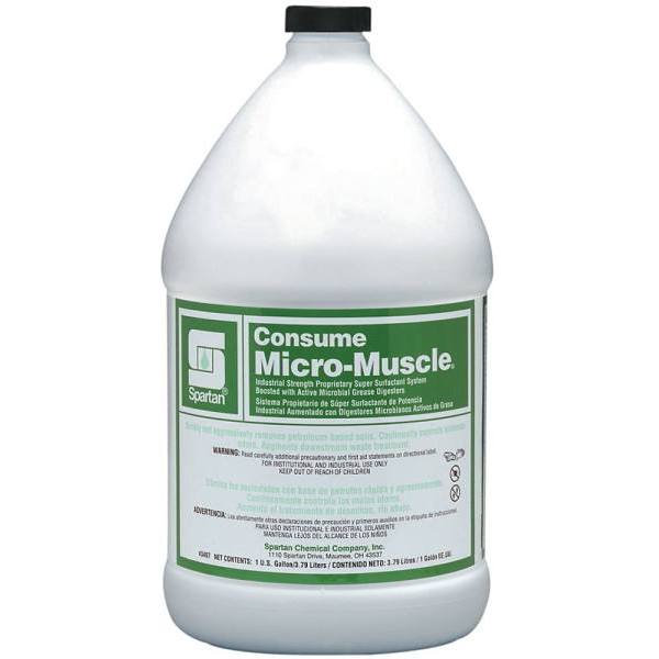 Spartan Consume Micro-Muscle Industrial Degreaser, 1 Gal, Case Of 4