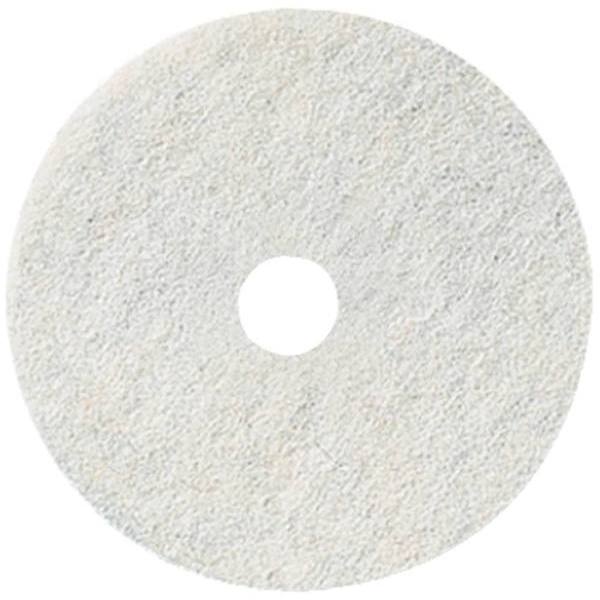 Renown Polishing Floor Pad, 20", White, Case Of 5