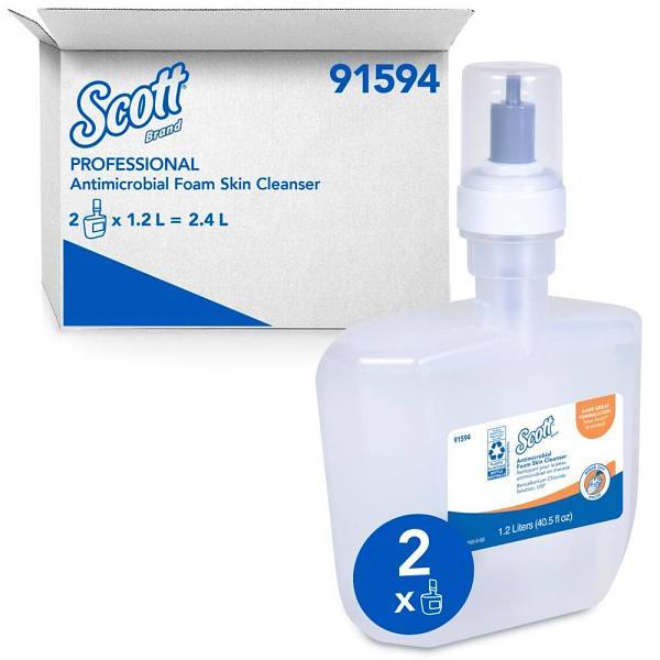 Scott Unscented Antibacterial Foam Hand Soap Case Of 2