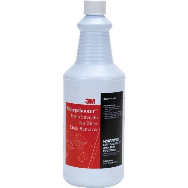 3M Sharpshooter Extra Strength No-Rinse Mark Remover, 32 Oz, Case Of 12