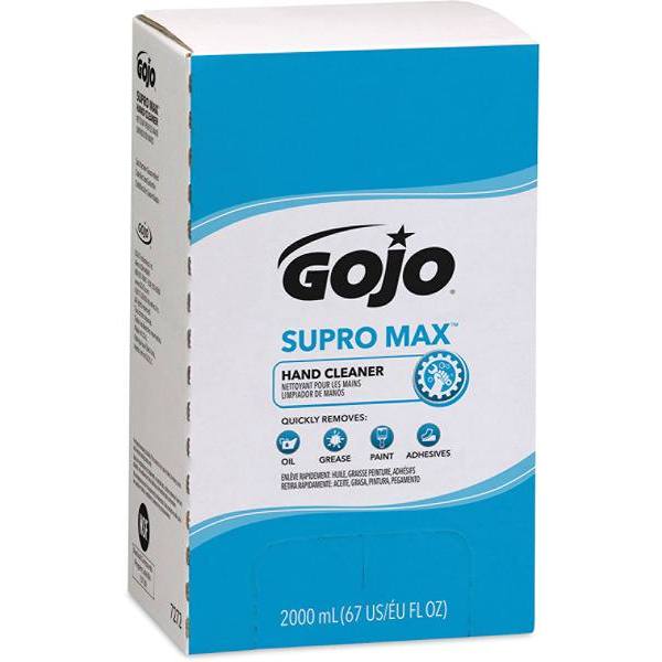 Gojo Supro Max Hand Cleaner, Citrus Scent, 2000 mL Heavy Duty Refill For Gojo PRO Tdx Push-Style Dispenser (Pack Of 4)