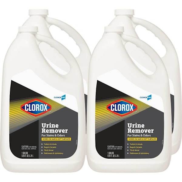 Clorox Urine Remover for Stains and Odors, CloroxPro, Refill, 128 Fl Oz, Case of 4