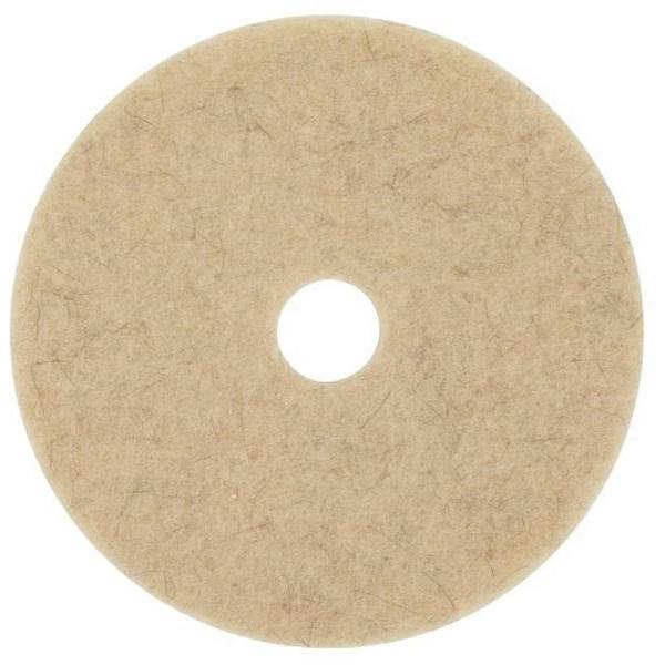 3M Niagara 20" Natural Tan Hog Hair Floor Pad, Case Of 5