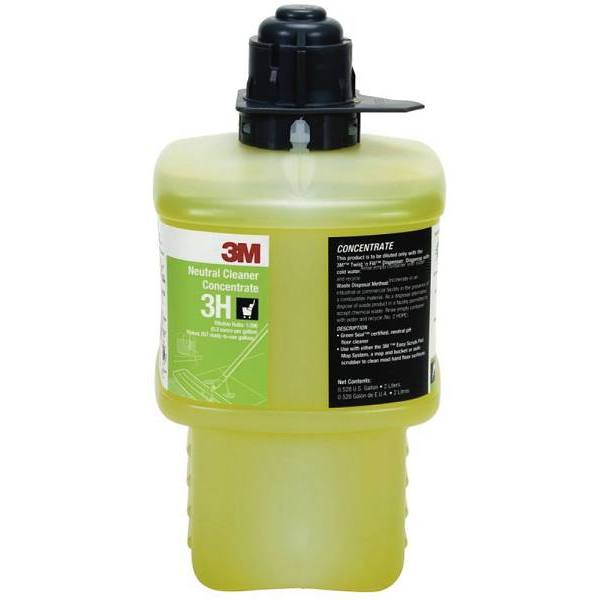 3M Neutral Fresh Scent Cleaner Concentrate, 2 Liter, Case Of 6
