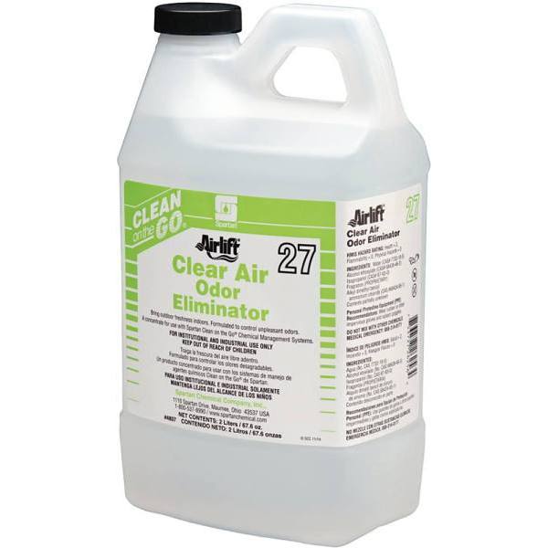 Spartan Clean on the Go, Airlift Clear Air Odor Eliminator 27, Lime Twist Scent, 2l, Case Of 4