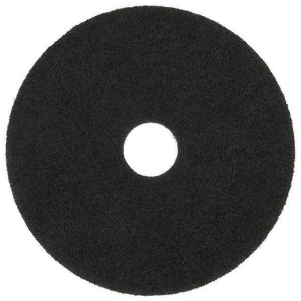 3M Stripping Floor Pad, 13", Black, Package Of 5