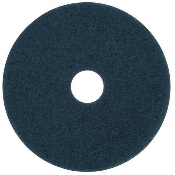 3M Cleaning Floor Pad, 19", Blue, Package Of 5