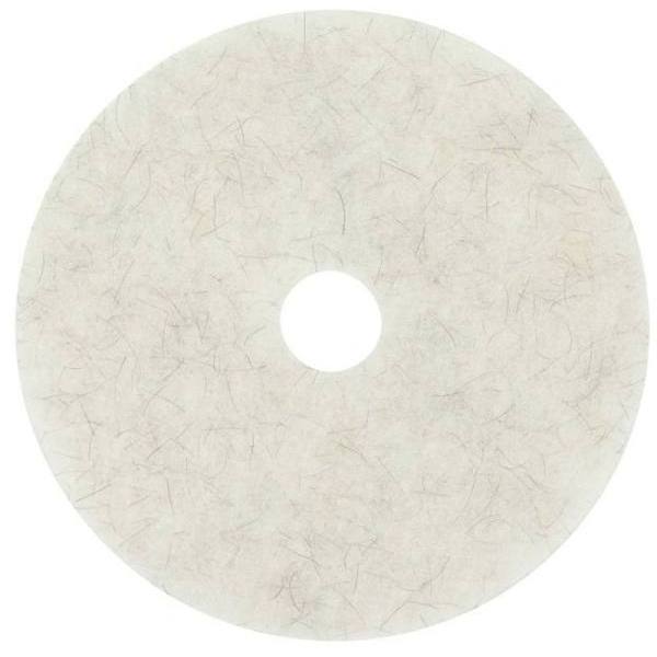 3M Natural Blend Floor Pad, 20", White, Package Of 5