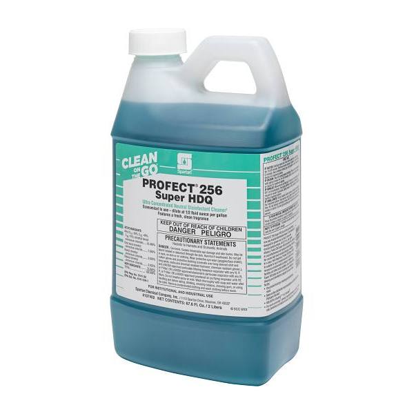 Spartan Profect 256 Super HDQ Disinfectant/Sanitizer, Fresh Scent, 2l, Case Of 4