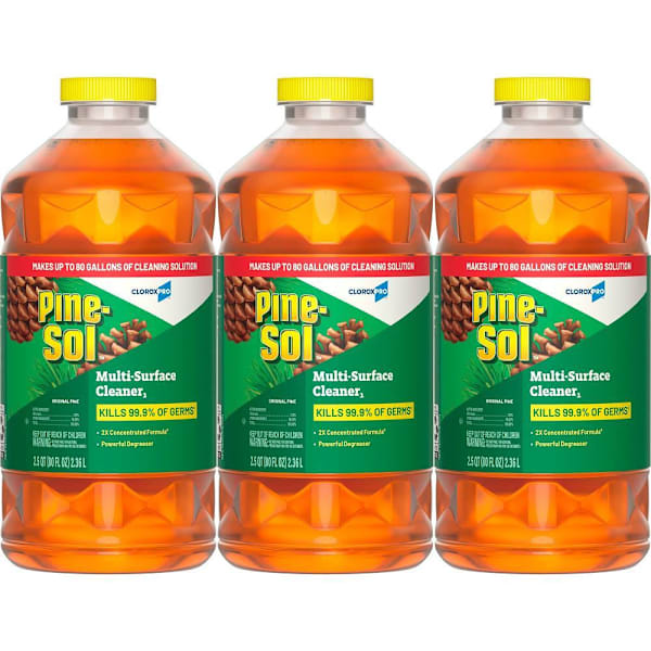 Pine-Sol Multi-Surface Cleaner, Cloroxpro, Original Pine, 80 Fl Oz, Case Of 3