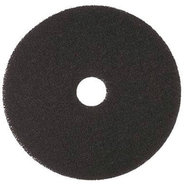 Renown Stripping Floor Pad, 12 ", Black, Case Of 5