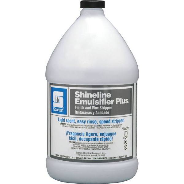 Spartan Shineline Emulsifier Plus Floor Finish Remover, Fresh Scent, 1 Gal, Case Of 4