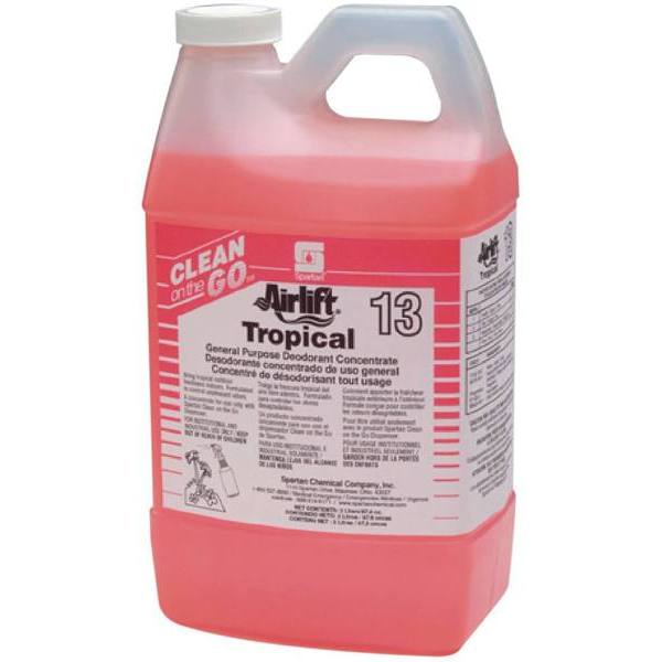Spartan Clean on the Go, Airlift Tropical 13 Air Freshener, Tropical Scent, 2l, Case Of 4