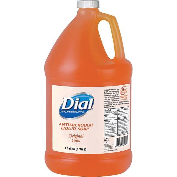 Dial Gold Antimicrobial Liquid Hand Soap Refill, Case Of 4