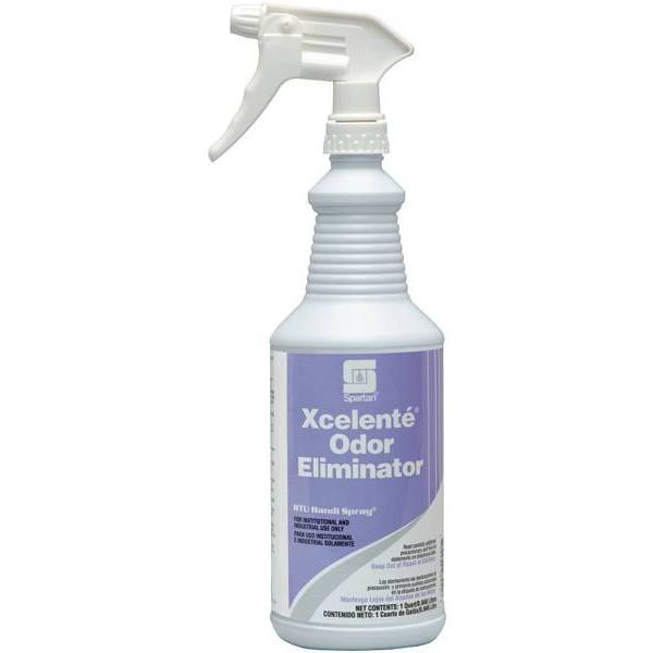 Spartan Xcelente Odor Eliminator RTU Handi Spray, Fresh Lavender Scent, 1 Qt, Case Of 12
