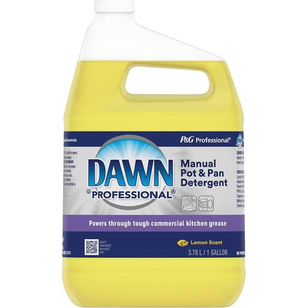 P&G PRO Dawn Professional Pot And Pan Dish Soap, 1 Gal, Lemon Scent, Case Of 4