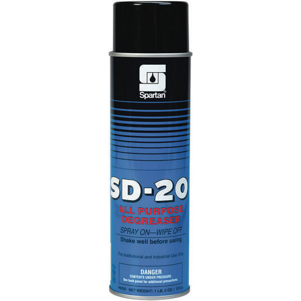 Spartan SD-20 All-Purpose Degreaser, Aerosol, Citrus Scent, 18 Ounce, Case of 12