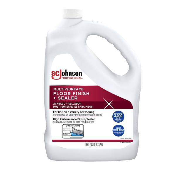 Sc Johnson Professional Multi-Surface Floor Finish Gallon, Case Of 4