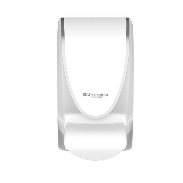 Sc Johnson Professional 1l Dispenser Transparent, White With Chrome Border, Case Of 15