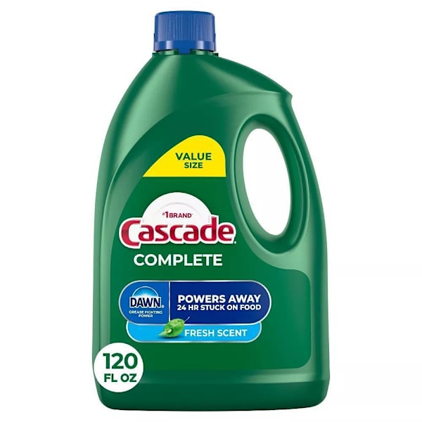 Cascade Complete Gel Dishwasher Detergent, Fresh Scent, 120 Oz, Case Of 4