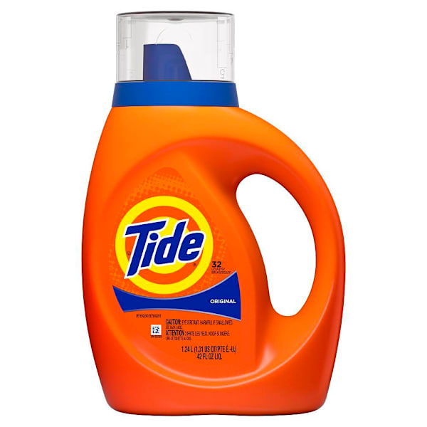 Tide Liquid Laundry Detergent, 42 Oz., He Original Scent, Case Of 6