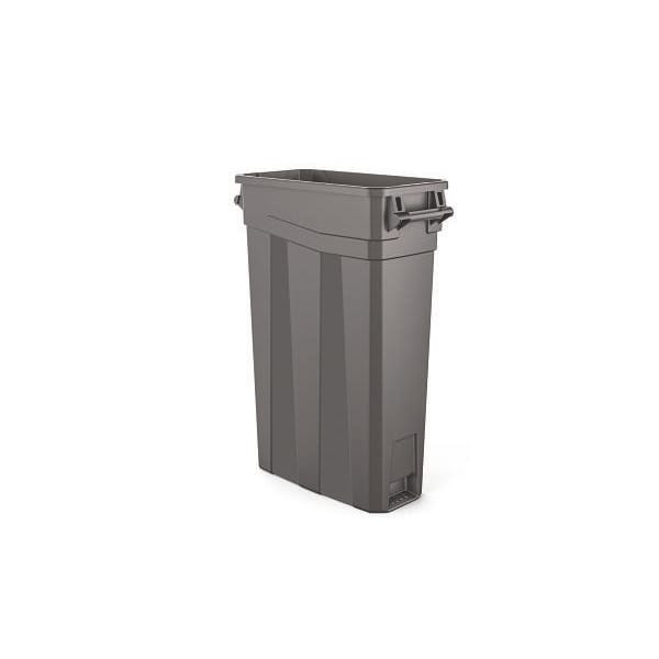 Suncast Commercial 23 Gallon Resin Slim Trash Can With Handles