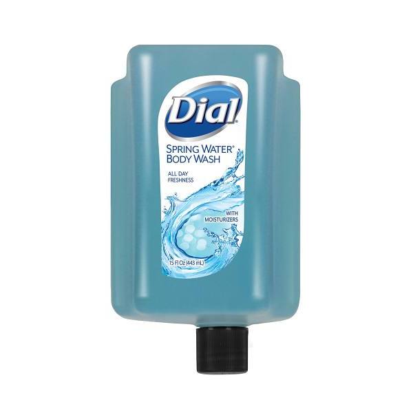 Dial Corporation Body Wash Refill Versa Dispenser, Spring Water, 15 Oz, Case Of 6