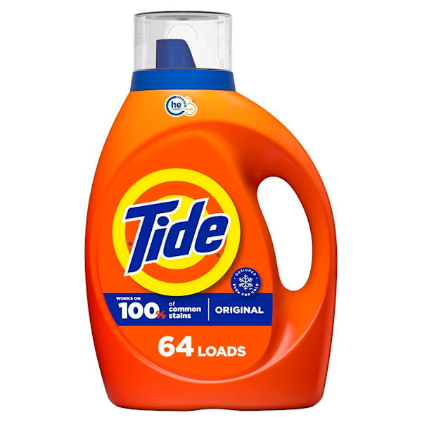 Tide Liquid Laundry Detergent, 84 Oz., He Original Scent, Case Of 4