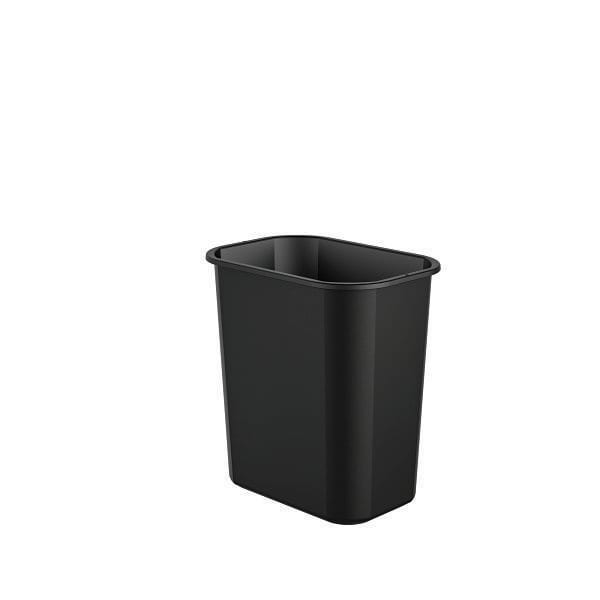 Suncast Commercial 3 Gallon Desk-Side Resin Trash Can, Black