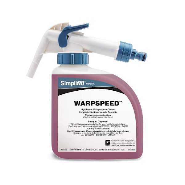 Spartan Simplifill Warpspeed, 2l, Case Of 2