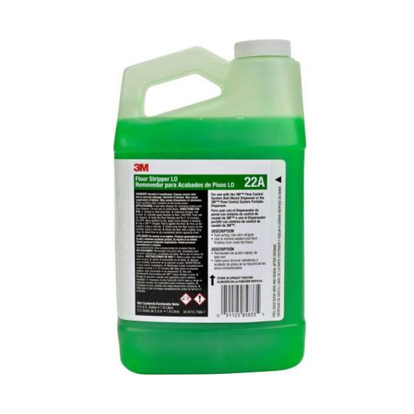 3M Lo Concentrate Vinyl Floor Stripper Bottle, 0.5 Gal., Case Of 4