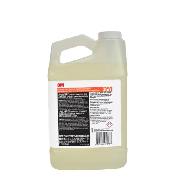 3M Concrete Floor Cleaner And Densifier Concentrate, 0.5 Gal., Case Of 4