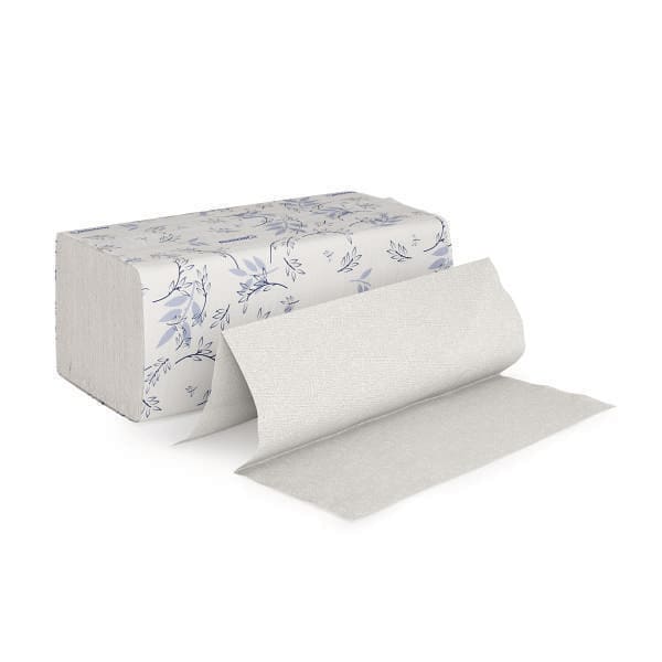 Renown Premium 1-Ply Multifold Towels, White, Case Of 16