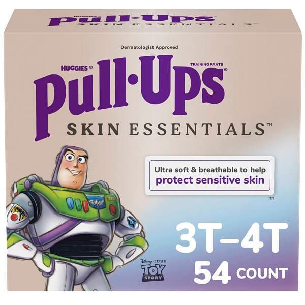 Pull-Ups Boys' Skin Essentials Training Pants, 3T-4T, Case Of 54