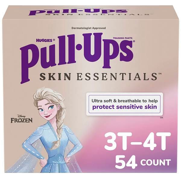 Pull-Ups Girls' Skin Essentials Training Pants, 3T-4T, Case Of 54