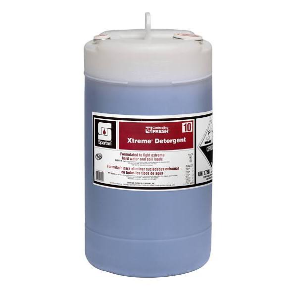 Spartan Clothesline Fresh, Xtreme Detergent 10, Pleasant Scent, 15 Gal