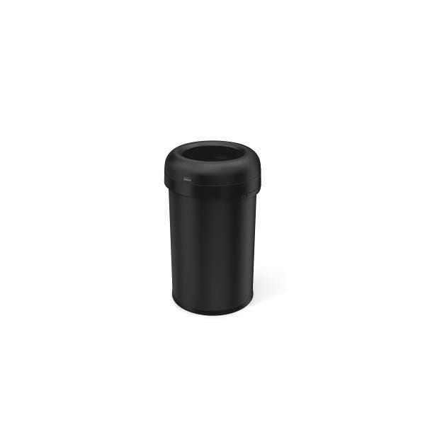 Simplehuman 80l 21 Gal. Bullet Open Top Can Matte Black