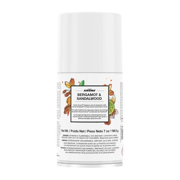 Vectair Airoma Air Freshener Refill 3000, Bergamot And Sandalwood, Case Of 12