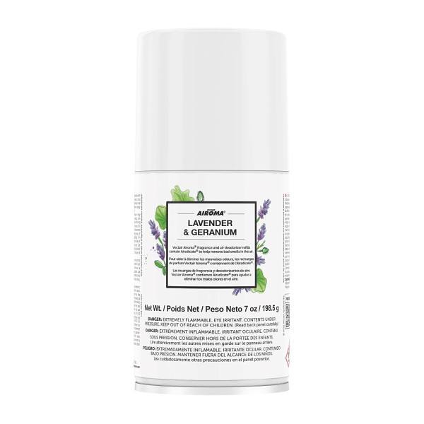 Vectair Airoma Air Freshener Refill 3000, Lavender And Geranium, Case Of 12