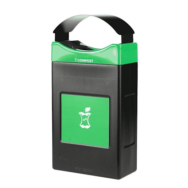 Commercial Zone Avante™ Compost Container, 30-Gallon Shallow Unit W/Canopy Lid, Liner Included